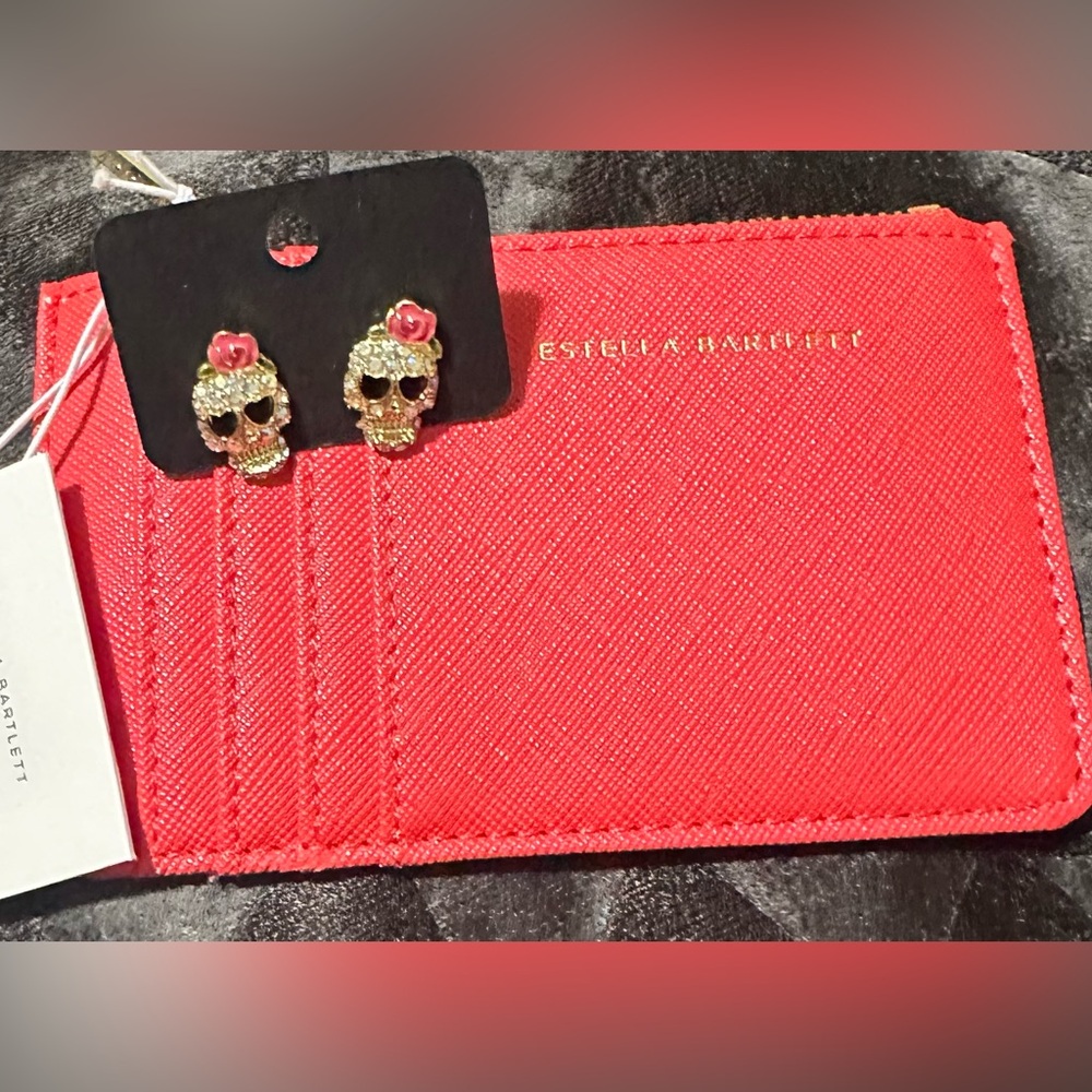 BOGO FREE Estella Bartlett ‘Imagination Rules The World’ Wallet W/Bonus Earrings